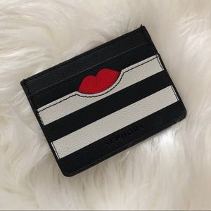 Sephora striped lips card case